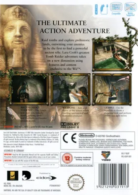 Tomb Raider - Anniversary box cover back